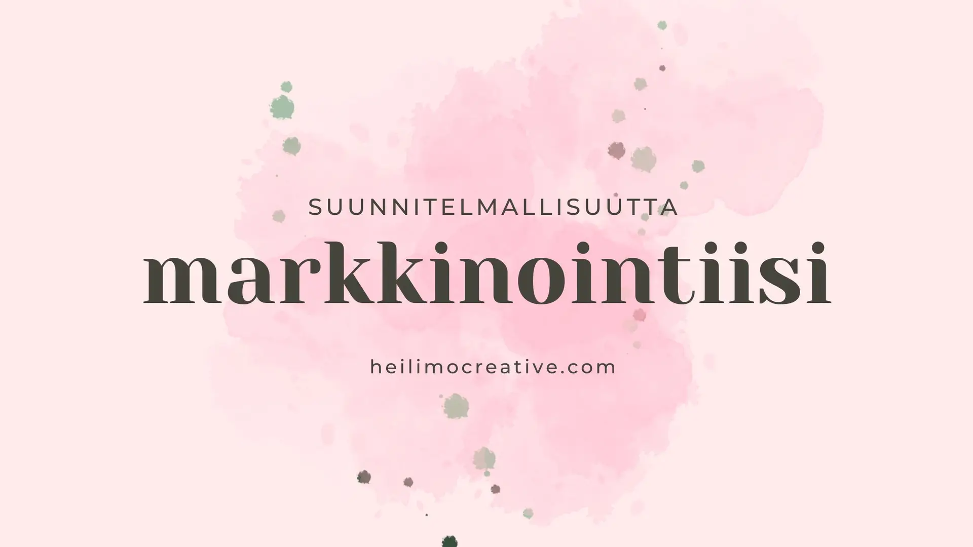 Artikkeli markkinointisuunnitelman laatimisesta