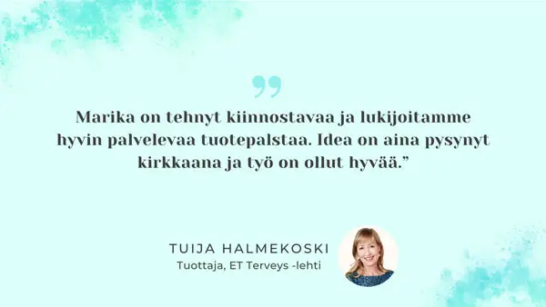 Testimonial toimittajan työ Sanoma