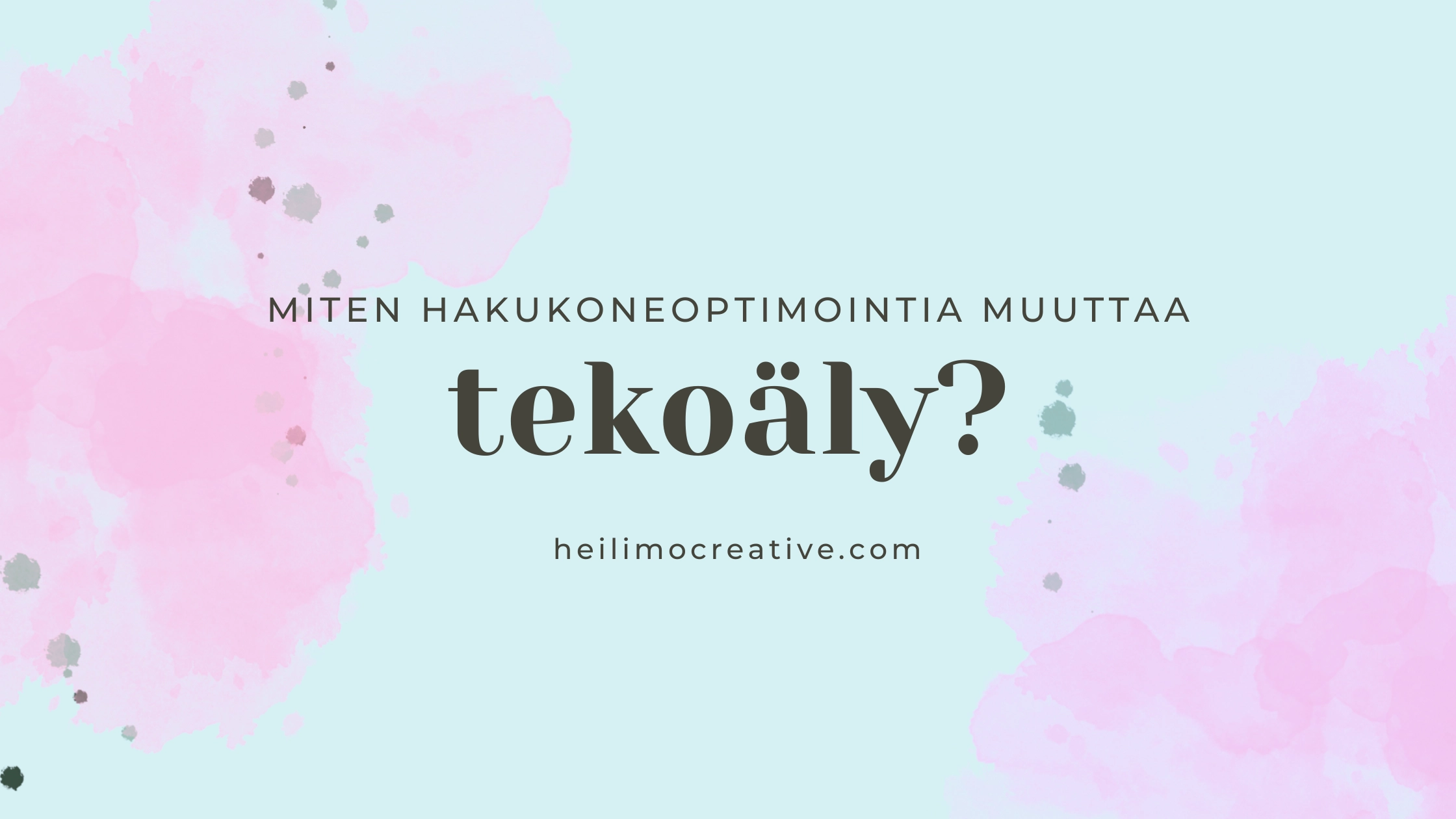 Hakukoneoptimointi AI